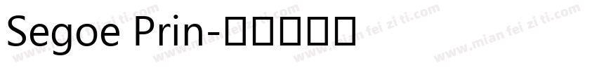 Segoe Prin字体转换